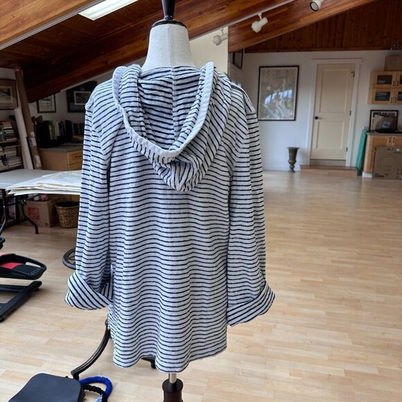 Tommy Bahama Striped Pullover Hoodie M Medium (Runs Large) - Picture 6 of 8